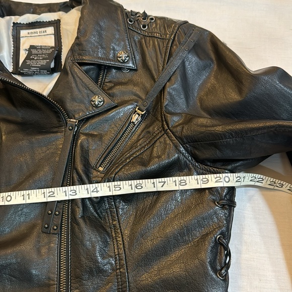Genuine Heavy Harley Davidson leather Jacket women’s Size L - Picture 14 of 16